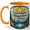 Orange, variant on Sunshine Mountains Peace Coffee Mug, Stained Glass Nature Mug, Outdoor Hiking Birthday Christmas Gift, Mountain Lake Forest Quote Art, 11 oz White Ceramic Coffee Cup Gift for Tea