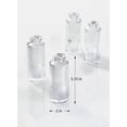 thumbnail image 2 of Serene Spaces Living Set of 4 Clear Pleated Bud Vase, Vases for Centerpieces for Home Decor, Events, Weddings, Parties, Living Room, 2 of 5
