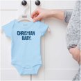 thumbnail image 5 of Christian Baby Baptism Christening Romper Boys or Girls Infant Baby Brisco Brands 6M, 5 of 6