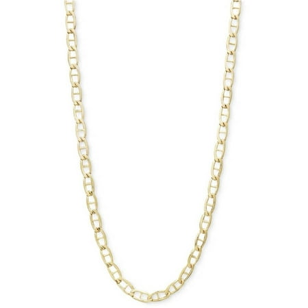 A 10kt Solid Gold High-Polished Figaro Necklace, 1mm, 22