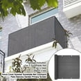 thumbnail image 5 of Balcony Fence Privacy Screen Cover Sunshade Sail For Apartment Railing Low Garden Fence Deck, 5 of 6