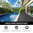 thumbnail image 3 of Design House 12" x 12" Interlocking Wood Composite Waterproof Deck Tiles, Modern Ebony Black, 6 Pack, 3 of 7
