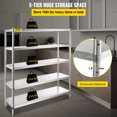 thumbnail image 3 of VEVOR Stainless Steel Shelving, 5-Tier Storage Shelving Unit, 70.9 x 17.7 x 59 inch Heavy Duty Storage Shelving,Stainless Steel Garage Shelf, 1650 lbs Total Capacity with Adjustable Height, 3 of 9