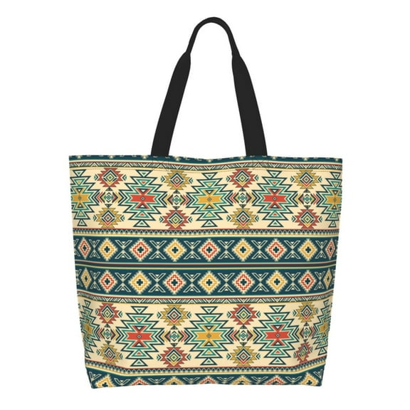 Xecao Traditional Tribal Aztec1 for Tote Bag for Women, Tote Shoulder Bag with a littlw pocket and Handbag for Travel, Work