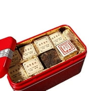 Black Tea Small Square Brick Tea Natural Pu-Erh In Iron Box Health Care 250g(0.55LB)