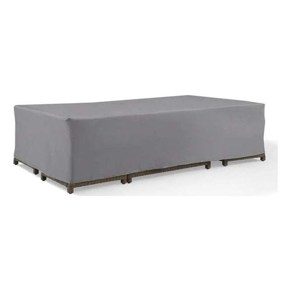 Crosley Furniture Large Outdoor Furniture Cover For Patio Set in Gray