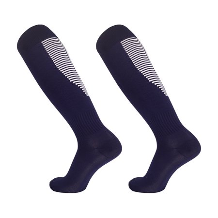 DNAKEN (3 Pairs) baseball socks softball socks grip socks soccer compression socks men for Youth & Adult kids toddler soccer socksThin long tube sports socks breathable and dry high tube stripes