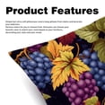 thumbnail image 2 of Grape Velvet Throw Pillow Covers with Unique Patterns - Set of 2 Throw Pillow Inserts Included for Home Decor, 16x16, 18x18, 20x20 Inches, 2 of 6