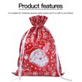 thumbnail image 4 of Billuyoard Bolsa de dulces de Navidad con cordón para galletas, aperitivos, bolsa de embalaje, regalo de fiesta impreso de Navidad, decoraciones Kits de decoración para fiestas rojo extraordinario, 4 of 6