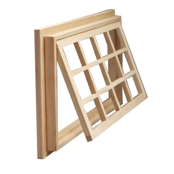 icolorfuled 1Set Mini Window Frame Model Rectangular for Mini House and Photo Prop