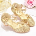 thumbnail image 7 of Viluyesy Girls High Heel Sandals - Kids Dress Party Shoes - Crystal Tassel Buckle Princess Wedding Pageant Fashion Show Footwear Gold Size 11.5 M, 7 of 7