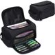 thumbnail image 1 of wonima02 Large Capacity Pencil Case Organizer, Multifunctional Extra Big Pencil Pouch with Compartmens, Travel Simple Stationery Pen Bag, Fabric Pencil Bag for Men Women Girl Boy (Black), 1 of 1