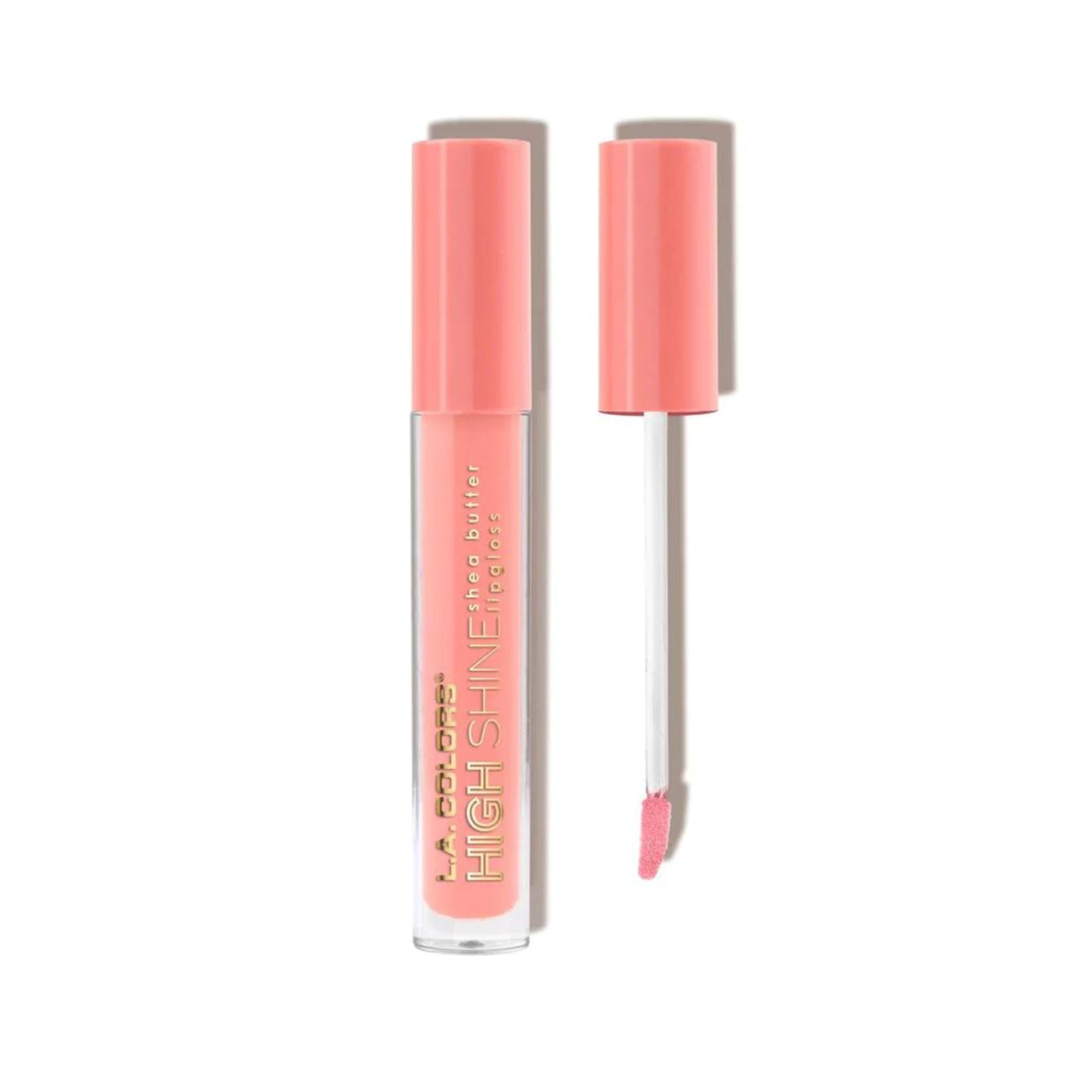 (3 pack) L.A. COLORS Moisturizing High Shine Shea Butter Non-Sticky Lipgloss, Baby Cakes, 0.14 fl oz