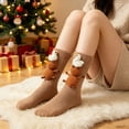 thumbnail image 6 of Kilaqueen Womens Christmas Crew Socks with Knitted Applique, Festive Novelty Holiday Socks for Parties, Stockings and Cozy Outfits, 6 of 6