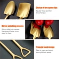 thumbnail image 3 of 10PCS Gold Shovel Shape Spoons, Stainless Steel Tea Coffee Spoon Dessert Spoon, Mini Cute Mixing Spoon Sugar Spoon Cake Spoon Ice Cream Spoon, Tea Set Small Gift Tableware, 3 of 5