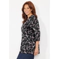 thumbnail image 3 of Catherines Women's Plus Size Easy Fit 3/4-Sleeve V-Neck Tunic, 3 of 4