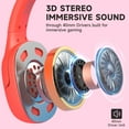 thumbnail image 3 of FONHAID Audífonos Gamer para Switch, Audífonos Gamer con Micrófono con Cancelación de Ruido para PS5, Switch, PC, Audífonos con Cable con Micrófono, Rojo&Azul, 3 of 11