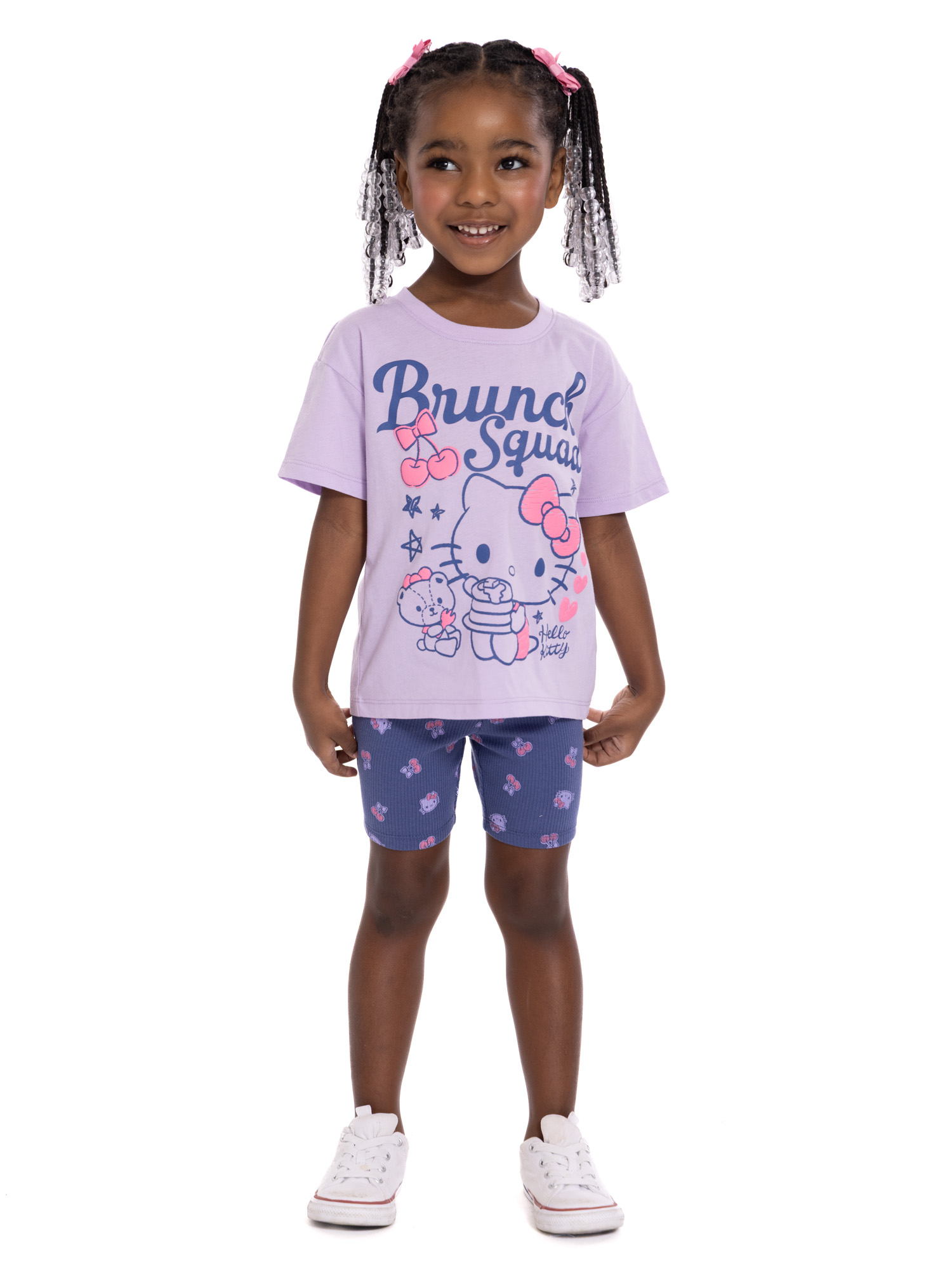 Hello Kitty Toddler Girls Graphic Tee and Bike Shorts Set photo 2