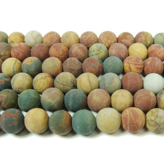 10mm 15.5 Inches Red Turquoise Matte Round Beads Genuine Gemstone Natural Jewelry Making