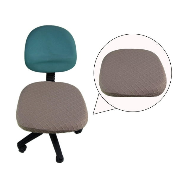 Cubierta de asiento de silla de computadora Jacquard estirable Resistencia a las arrugas extraíble para sillas de cocina y comedor con banda elástica Marrón Baoblaze Funda de asiento elástica