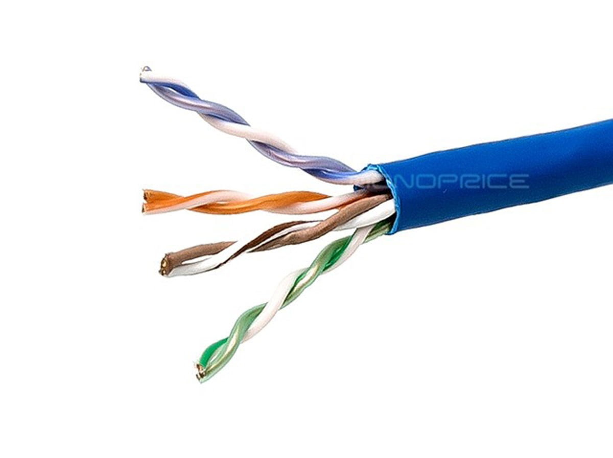 1000FT CAT6 Ethernet LAN Network Cable UTP Stranded COPPER In-Wall 24AWG Red