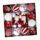 thumbnail image 5 of 44 piezas de bolas navideñas, adornos, bolas navideñas, adornos colgantes para hacer uno mismo. Muñeco de nieve rojo y blanco, 5 of 9