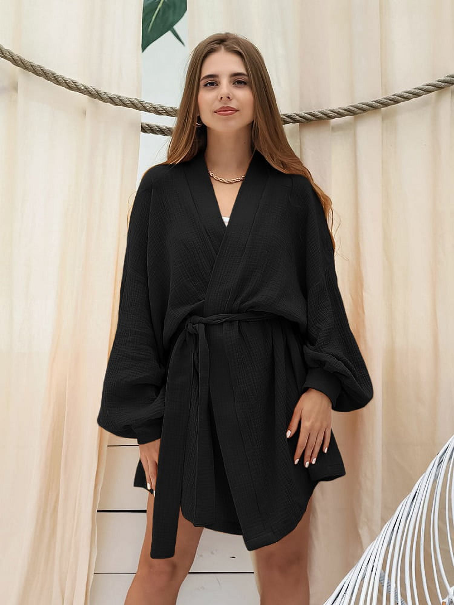 Aggregate more than 258 black dressing gown womens