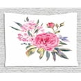 thumbnail image 1 of Floral Tapestry, Romantic Watercolor Bouquet with Buds of Roses and Wildflowers Vintage Botany Theme, Wall Hanging for Bedroom Living Room Dorm Decor, 80W X 60L Inches, Multicolor, by Ambesonne, 1 of 2