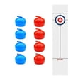 thumbnail image 1 of STARTIST Tabletop Curling Game Set Fun Family Game Backyard Activities Sports Activities Board Game Shuffleboard Table Game for Travel 8 Rollers, 1 of 9