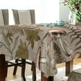 thumbnail image 3 of Coolnut Mushroom Brown Rectangle Tablecloth Waterproof Polyester Table Clothative Stain Resistant & Wrinkle Resistant Washable Table Cover for Dining Table/Party/Camping 54x54 Inch Decor Gift, 3 of 7
