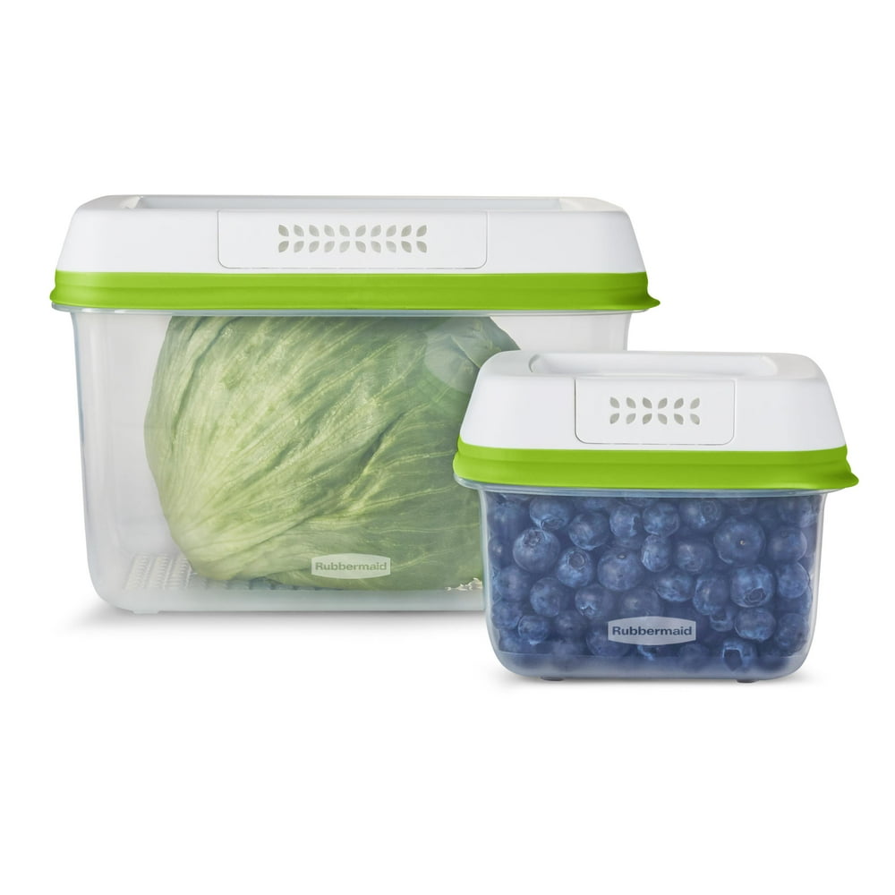 Rubbermaid FreshWorks Produce Saver, Medium and Large Produce Storage