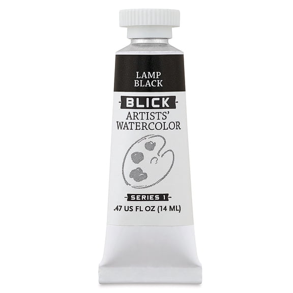 Blick Artists' Watercolor - Lamp Black, 14 ml tube