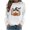White, variant on Women's Long Sleeve Crew Neck Sweatshirt Halloween Cute Ghost Pumpkin Graphic Relaxed Fit Casual Holiday Pullover Tops