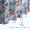 thumbnail image 6 of Blue Baseballs and USA Flags Pattern Shower Curtain 36"x72" ,Bathroom Decorative Shower Curtains Set with 12 Hooks,Modern Waterproof Washable Shower Curtain, 6 of 6