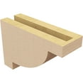 thumbnail image 5 of 3"W x 9"D x 6"H Classic Alpine Rough Cedar Woodgrain TimberThane Corbel, Primed Tan, 5 of 6