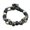 A, variant on Skeleton Paracord Bracelet Adjustable, Gothic Skull Braided Survival Wristband for Men Women Halloween Jewelry, Black 9.06x1.18x1.18in