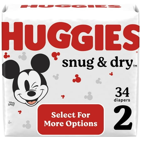 UPC: 0036000514698 | Huggies Snug & Dry Baby Diapers Size 2 34 Ct (Select for More Options)