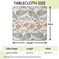 thumbnail image 2 of Stretch fit boho chic tablecloth featuring floral motifs, perfect for patio dining sets and kitchen breakfast nooks, 2 of 6