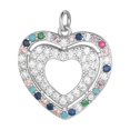 thumbnail image 1 of LYMAYTER DIY Jewelry Accessory Rhinestones Heart Pendant - for DIY Jewelry, 1 of 7