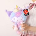 thumbnail image 3 of 20cm genuino Sanrio Linda melodía Kuromi peluche juguete Kawaii unicornio Cinnamoroll peluche almohada muñeca niñas regalo de cumpleaños, 3 of 4