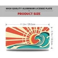 thumbnail image 2 of Wave at Dawn Ocean License Plate,Sun Shine Red Blue Car Front License Plates with 4 Holes, Metal Car Plate, Novelty License Plate, 6 * 12 inches, 2 of 14