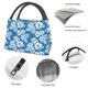 thumbnail image 4 of Fotbe Leaves And Flowers Bolsa Térmica Portátil con Estampado, Bolsa de Entrega de Alimentos Aislada, Bolsa Reutilizable de Gran Capacidad para Comidas y Supermercado, 4 of 6