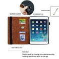 thumbnail image 4 of iPad 7th Gen Case, iPad 10.2" 2019 Case, Allytech PU Leather Folio Slim Mandala Embossed Pencil Holder Cards Holder Multi-Angle Stand Shockproof Case Cover for Apple iPad 7th Generation, Brown, 4 of 6