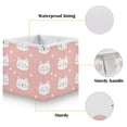 thumbnail image 3 of Cabinet Storage Basket 11.02x11.02x11.02 Inches Storage Box Foldable, Storable and Easy to Assemble ，Open Home Storage Bins ，Closet Storage Bins Cartoon Cat, 3 of 8