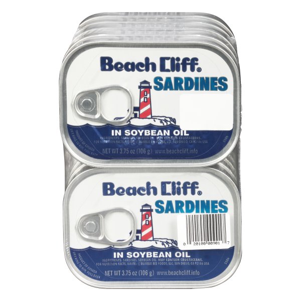Beach Cliff Sardines in Soybean Oil (3.75 oz., 10 ct.)
