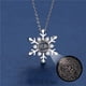 thumbnail image 5 of Collar Qarigey con colgante de copo de nieve de Metal para mujer plata, 5 of 6
