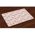 thumbnail image 1 of Ambesonne Butterfly Place Mats Set of 4, Spring Inspired Fauna, Standard Size, Multicolor, 1 of 4