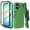 Green, variant on Thousandgear For Samsung Galaxy A06 2024 Case with Belt Clip, Slim Full Protection Hybrid Case & Rotating Belt Clip Holster with Built in Kickstand, Built in Screen Protector Deer