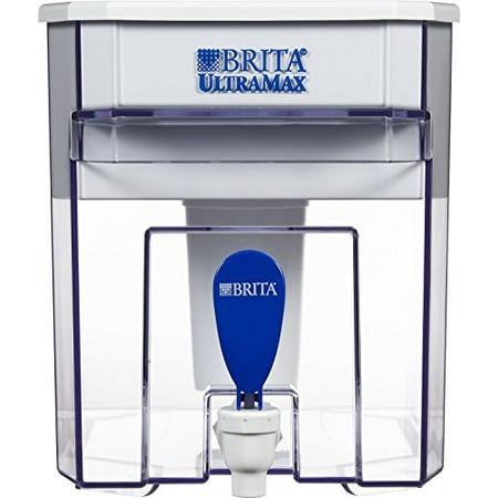 Brita 18 Cup UltraMax Water Dispenser with 1 Filter, BPA Free, White