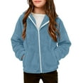 thumbnail image 2 of Teen Boy Jacket Zipper Long Sleeve Thick Warm Outerwear with Hooded Fall Jacket for Boys 11-12 Years, 2 of 6